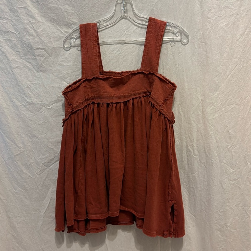 We The Free - Sweet & Flow-y Terracotta Tank Top - XS